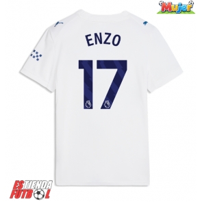 Manchester City Enzo Fernandez #17 Tercera Equipación Mujer 2026-27 Manga Corta